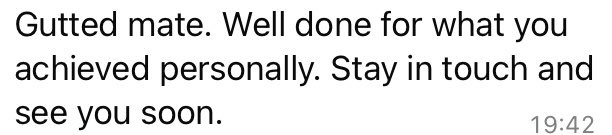 2 years coaching at step 6 with this club and on a personal note it’s been amazing, growing as a person, a coach and creating a family with experiencing the high and lows in what we love. Wish the lads the best, back on the road in 2 weeks so let’s work hard and see what’s next⚽️