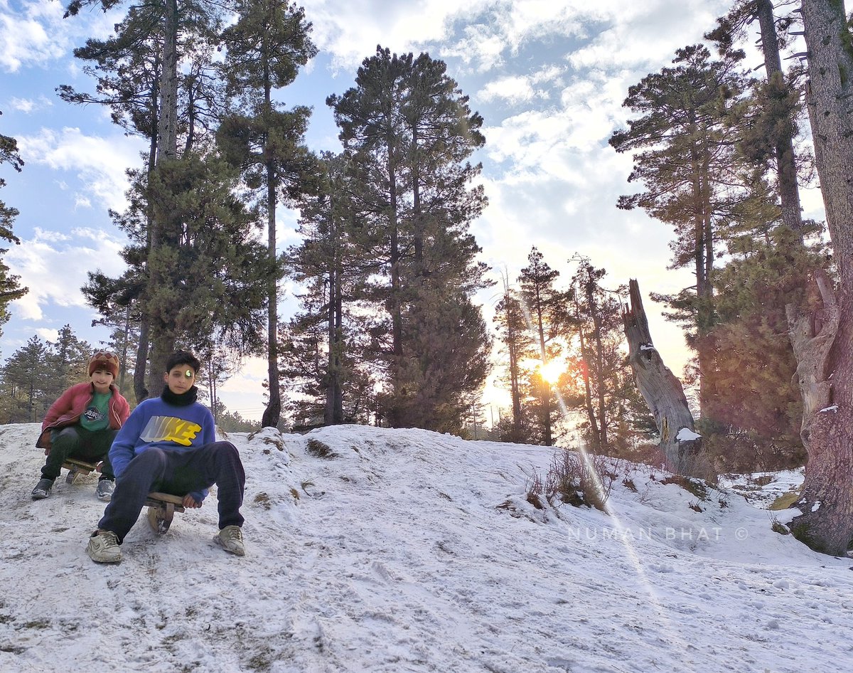 NumanBhat1's tweet photo. Kids enjoying a fun ride on the snowy slopes of Tangmarg, Kashmir.
๐ธ: @NumanBhat1
#Tangmarg #Kashmir #SnowFun #WinterVibes #SnowRide #KashmirDiaries #Snowfall #WinterMagic #FunInSnow #ExploreKashmir #TravelKashmir #SnowySlopes #NatureLovers #WinterAdventures https://t.co/BlPGf9ThpK