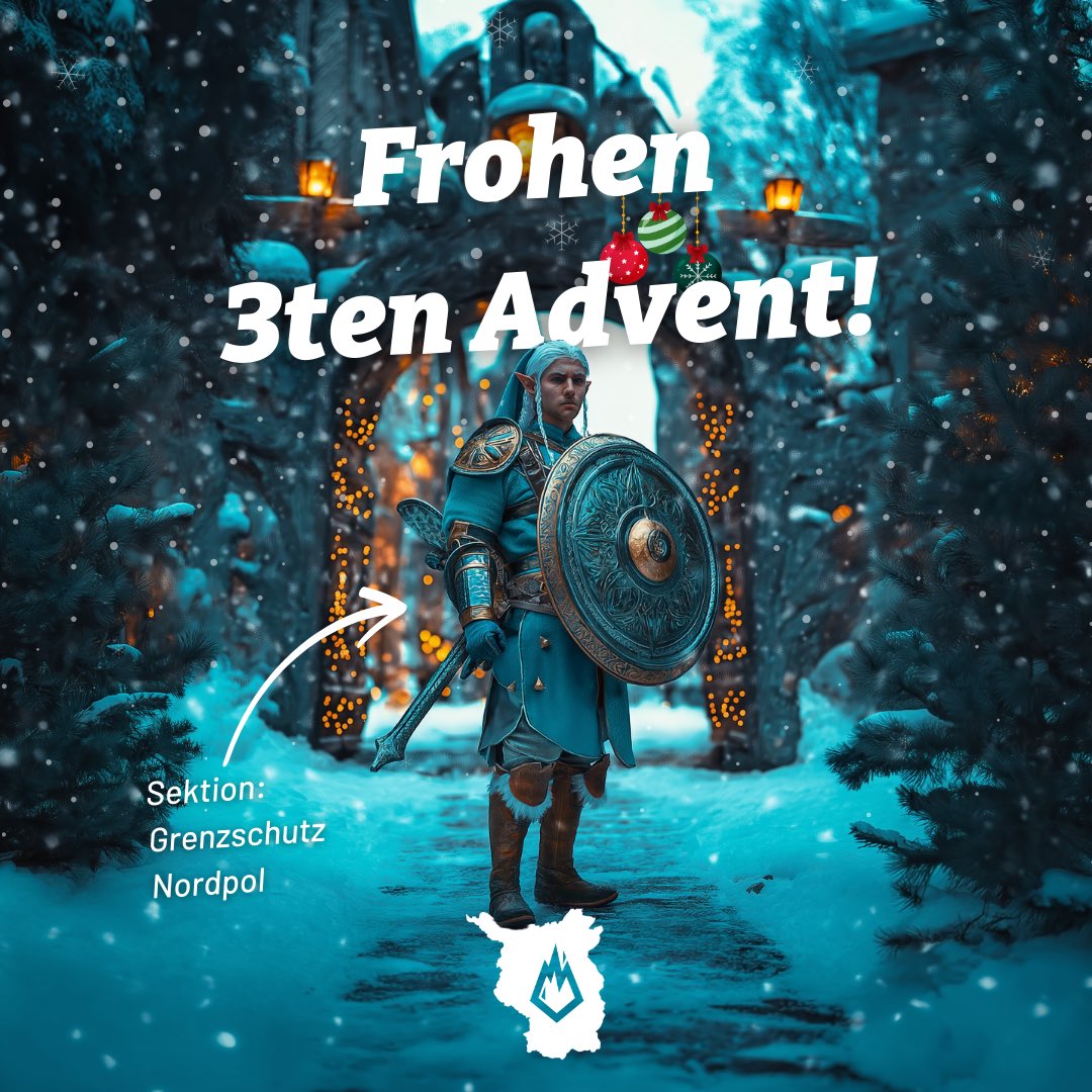 Der Nordpol hat sich gemeldet: Alle Zeichen stehen auf: Remigration! Wir würden euch einen schönen 3. Advent. 😉❄️🛡️✨