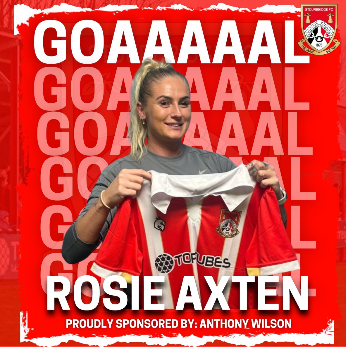 StourbridgeWFC's tweet photo. 19’ GOAAAAAL - AXTEN!!

This might go to the dubious goal panel but we think it was Axten who headed home from Horgan’s beautiful ball into the box, 1-1 https://t.co/NoGpUDC6VD