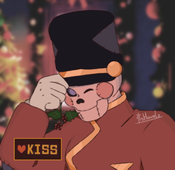 itshowelz's tweet photo. MERRY CHRISTMAS!!
The Nutcracker is offering you a kiss 
❤   KISS 
✖   REJECT
#ragdollpapyrus #cuddlytaleau #undertale #papyrusoc #papyrus https://t.co/uY9j3KA4QZ