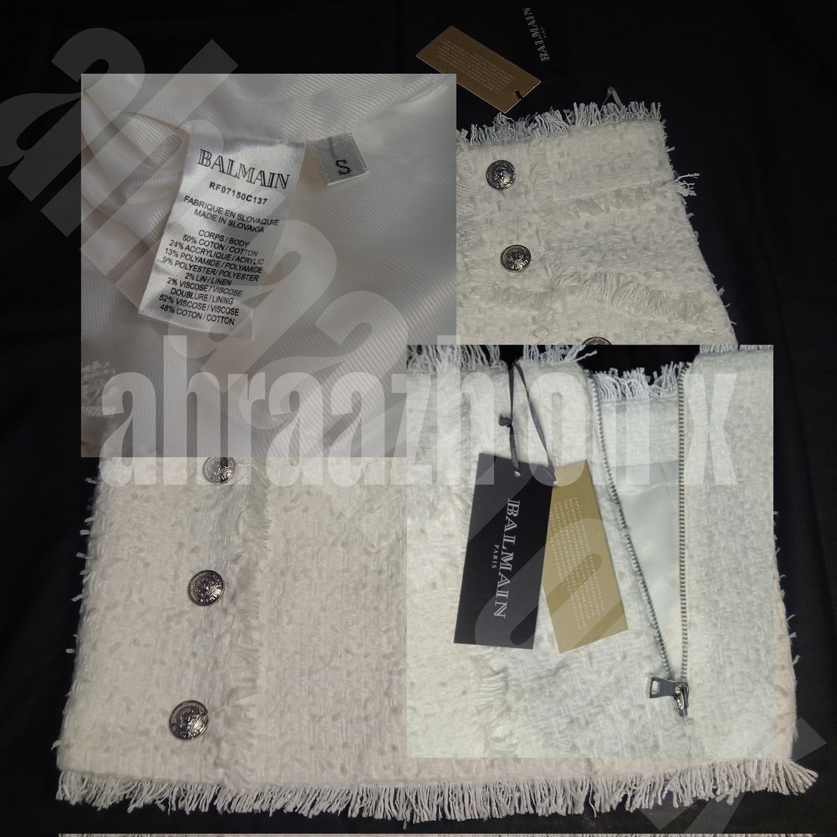 Ahraazh's tweet photo. balmain paris
no minusss
sama aku jual di 12jt juga masih bisa turun harganya
harga beli bisa cek di website nya ya^^
ini itungannya belom pernah aku pake, masi baru banget &amp; masi ada tag nya
masih longgar bgt pinggangnya

warna putih cocok banget sih buat natalan, lgsg dm ajaa https://t.co/H9Fc6nzrc8