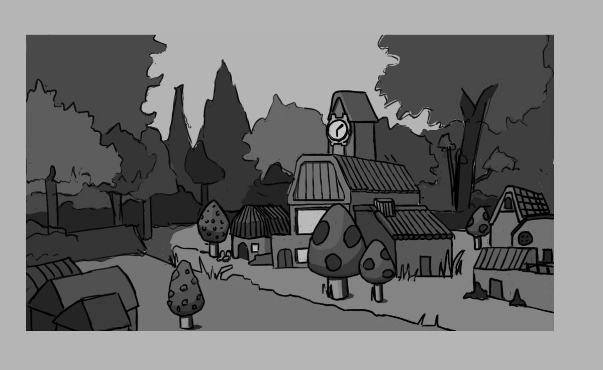 MutantMecha's tweet photo. Some background concepts I've done for a course. https://t.co/6PAuddSak3