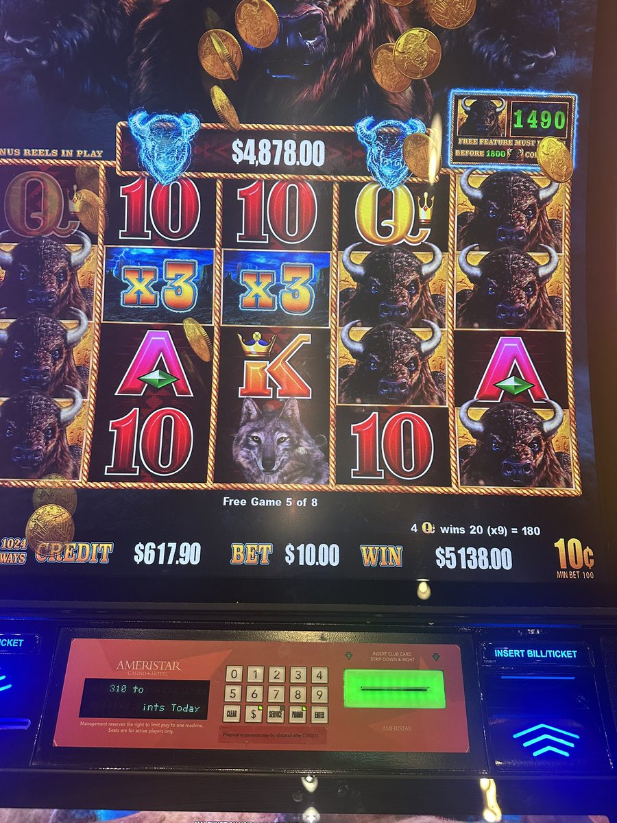 DfsSchoder's tweet image. Buffalooooooooo! 500x spin is very good for your health