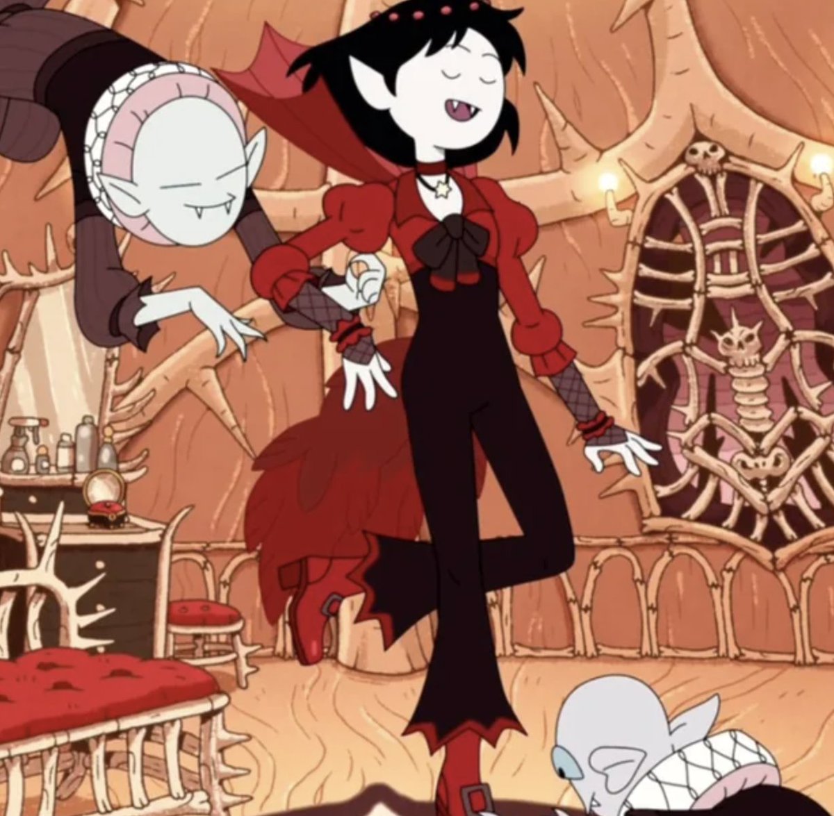 hey! I hate to do it, but I'm selling the original drawing I did of Marceline in her red vampire outfit I designed for Fionna &amp; Cake. $600, and I'll throw in other vampire vis dev pages. hmu if you are interested plz ty ty. #fionnaandcake #adventuretime