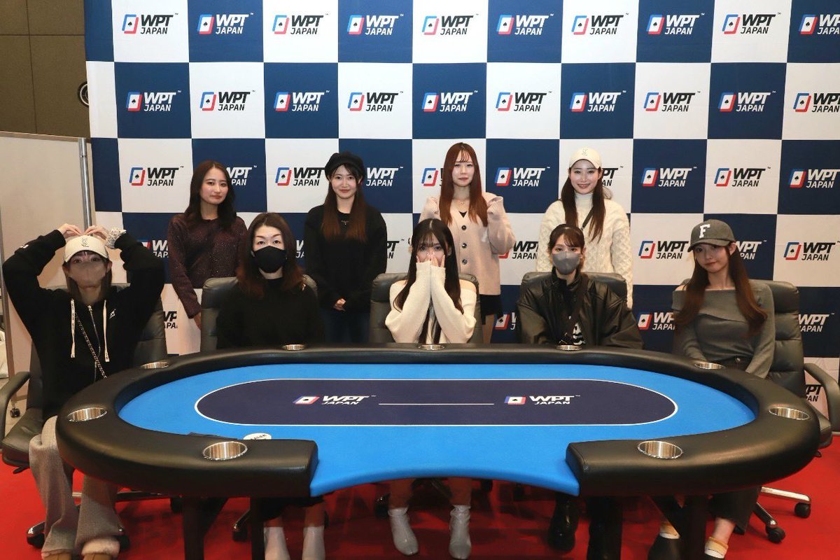 WPT_JPN's tweet photo. ＜#26 Ladies Championship＞

ついにFTになりました！
見事勝ち残ったプレイヤーの皆様です。(敬称略)

1.せりかまちょ 様
2.joyco 様
3.きのぴー 様
4. Saori 様
5.山本 様
6.minako様
7. NAA様
8.NAO様
9.ももか様

#WPTTOKYO2024 https://t.co/m9X4cvzkJS