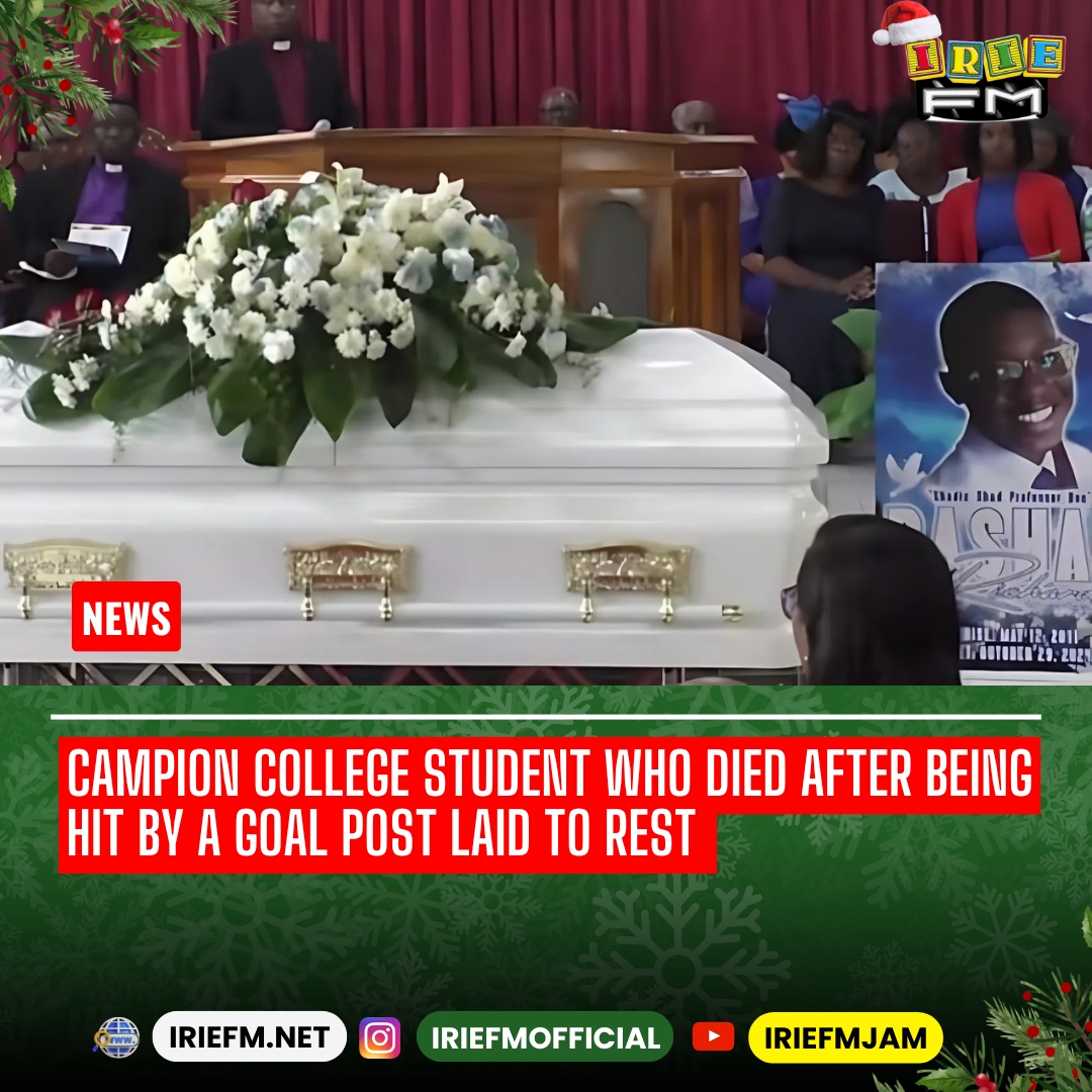 IRIE_FM's tweet photo. Rashad Richards, the 13-year-old Campion College student who tragically passed away in October, was laid to rest today. Described as academically gifted, god-fearing, and well-rounded, Rashad excelled in school and was affectionately called "Professor" by friends. #RIPRashad https://t.co/OvZ9SqnnuU