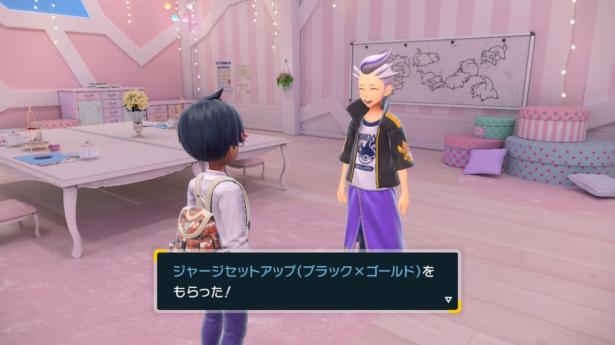 カキツバタの兄貴と仲良くなったのでジャージを貰いました #ポケモンSV 