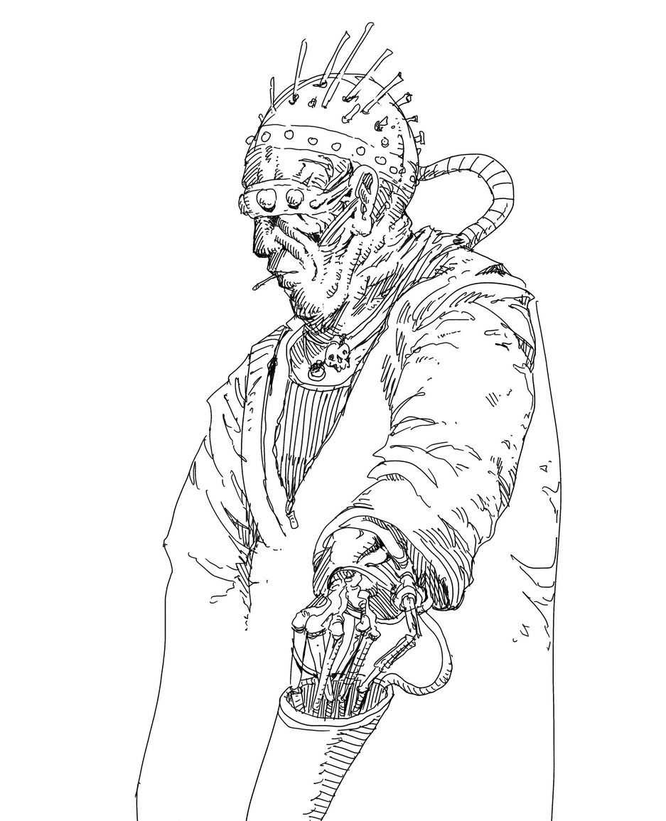 Chaoclypse's tweet photo. ripperdoc sketch https://t.co/IwbeQ45u0x