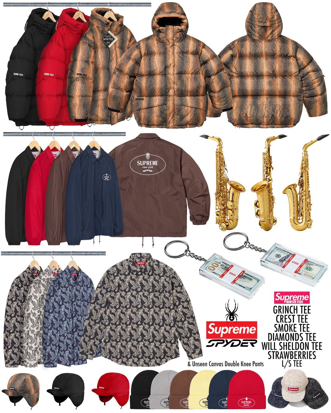 【オシャレ】Supreme Cash Paperweight キーチェイン Fall/Winter 2024 Preview – Supreme