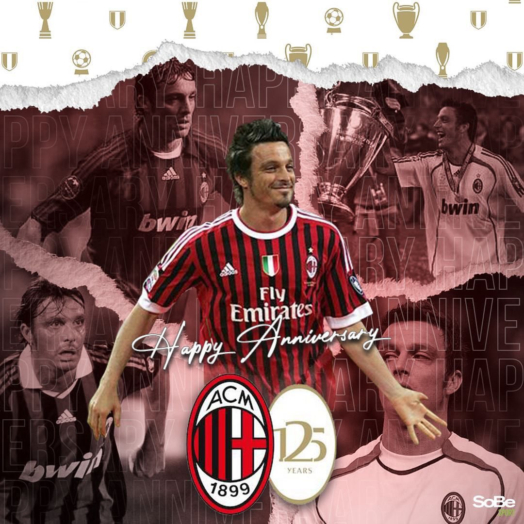 Buon compleanno <a href="/acmilan/">AC Milan</a> ❤️🖤❤️🖤