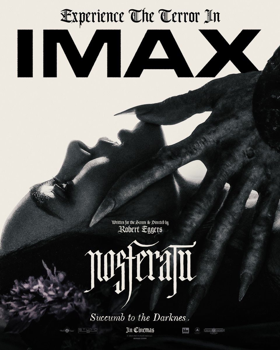 BFI's tweet photo. Succumb to the darkness.

Experience Robert Eggers' Nosferatu on the UK's biggest screen. Booking now https://t.co/VriW6EmZxH https://t.co/L8apaOBpPy