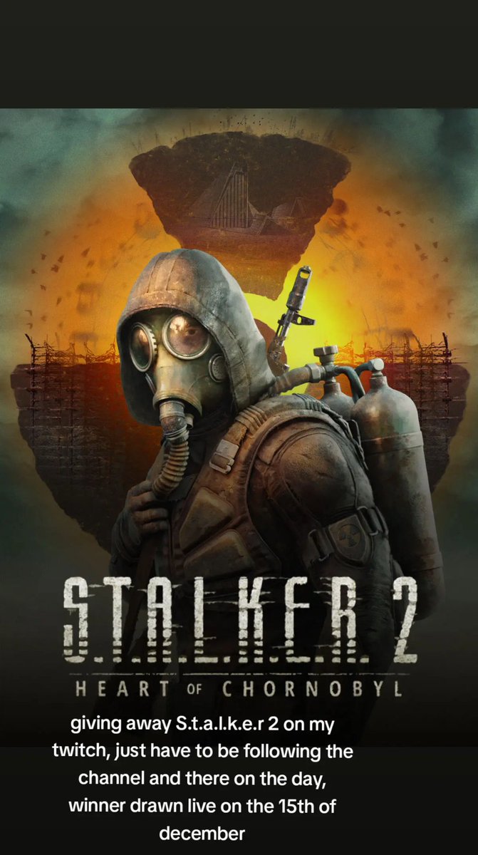 AbominablPollen's tweet photo. Will be doing a giveaway for S.t.a.l.k.e.r 2 later today! Must be following to enter, winner will be chosen live via spinning a wheel, hope everyones having a great day ⚡️ https://t.co/rwNK8Zzr5R https://t.co/ANRk71AhQf