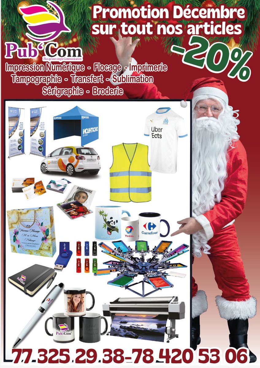 emislight52's tweet image. Profitez de -20% sur tous nos articles pour rendre vos fêtes encore plus mémorables :

Conception personnalisée - Mugs, Calendriers, Agendas, Stylos, Planners Packaging, et bien plus encore...

📞 Contactez-nous dès maintenant :
Tel : 77 325 29 38 ou 78 420 53 06