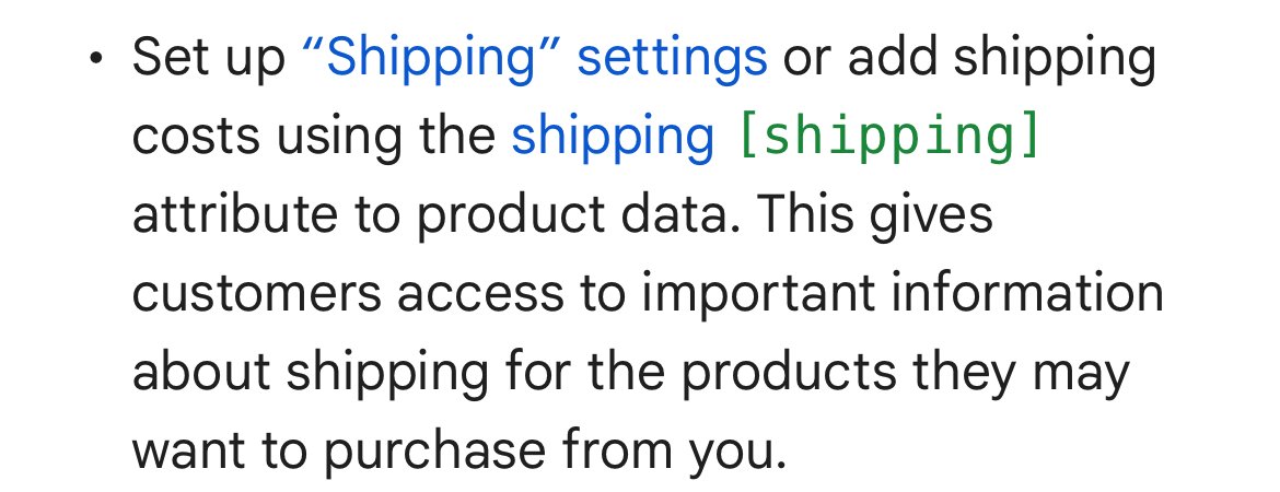 LeeProcida's tweet photo. @GMerchantCenter But is there a right way to do that if you aren’t shipping products? One of the requirements in that link you shared is shipping. Many small businesses sell products that people search for but don’t ship them, and should appear in a shopping search. https://t.co/YxMrKTBOsB