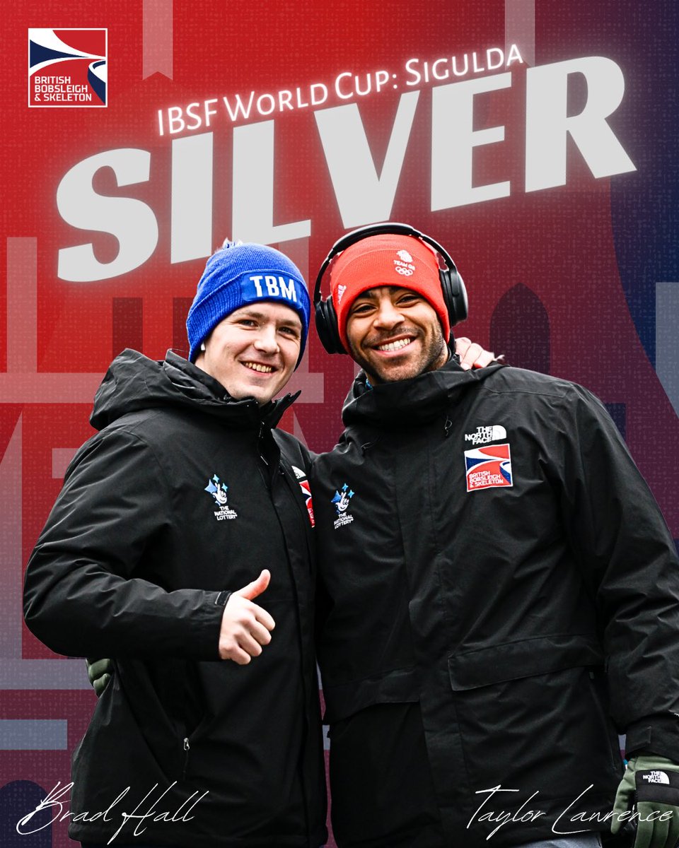 TEAM HALL SILVER 🥈 

Amazing performance from <a href="/BobsleighBrad/">Bradley Hall OLY</a> and <a href="/Taylor1lawrence/">Taylor Lawrence OLY</a> to secure 2nd place and their first podium of the season 🔥