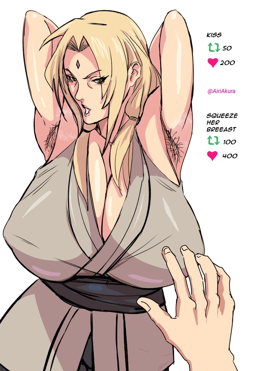 AiriAkura's tweet photo. What do you want? Do you want to Kiss Her or Squeeze her😳? 

#NARUTO #Tsunade #綱手 #ナルト https://t.co/Yh9gFEJvFI