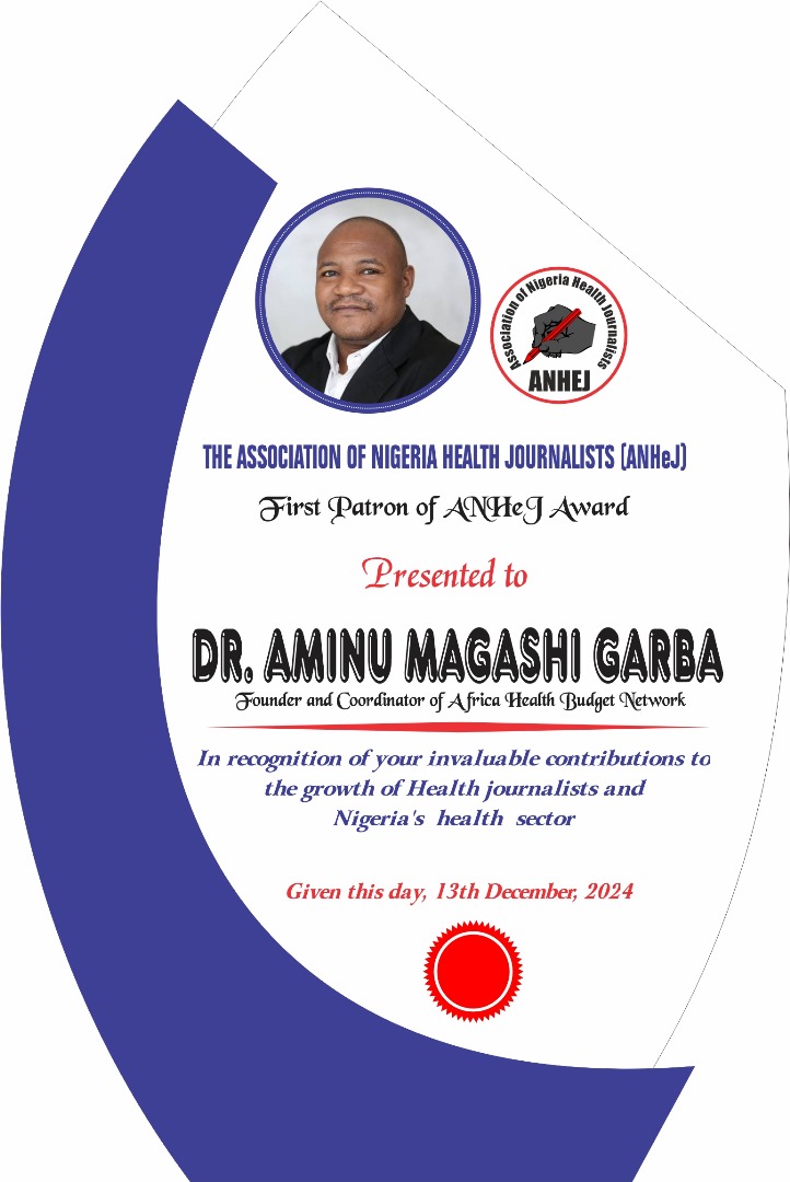 M. S. Abdullahi (@man_rabs99) on Twitter photo *ANHeJ Honors Dr. <a href="/AminuMagashiG/">Aminu Magashi Garba</a> with First Patron Award.
The award was presented to Dr. Magashi on Saturday, 14th December 2024 at the occasion of ANHeJ 8th Annual Conference held in Abuja, Nigeria.
Delivering his goodwill message at the occasion, Dr. Magashi commended ANHeJ *ANHeJ Honors Dr. <a href="/AminuMagashiG/">Aminu Magashi Garba</a> with First Patron Award.
The award was presented to Dr. Magashi on Saturday, 14th December 2024 at the occasion of ANHeJ 8th Annual Conference held in Abuja, Nigeria.
Delivering his goodwill message at the occasion, Dr. Magashi commended ANHeJ