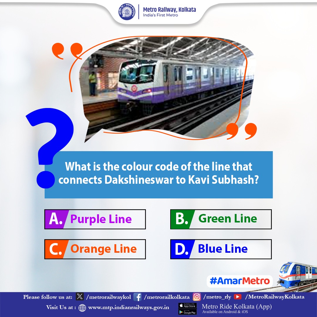 metrorailwaykol's tweet image. Do you know the answer to this question?

#quiz #quiztime #quizinstagram #gk #currentaffairs #quizzes #facts #knowledgesharing