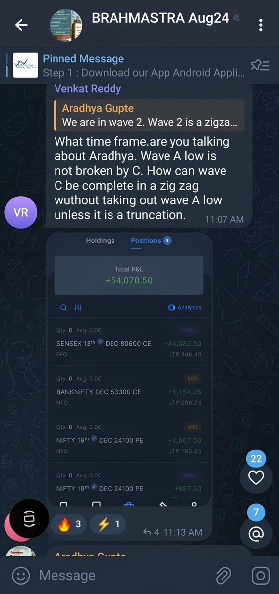 kyalashish's tweet photo. #Brahmastra (Mentorship) participants trading well with these strategies, despite market ups and downs. Learn to trade Options accurately with Elliott - Neo wave: https://t.co/CJ9G4cApxJ https://t.co/EGDOWhX8qz