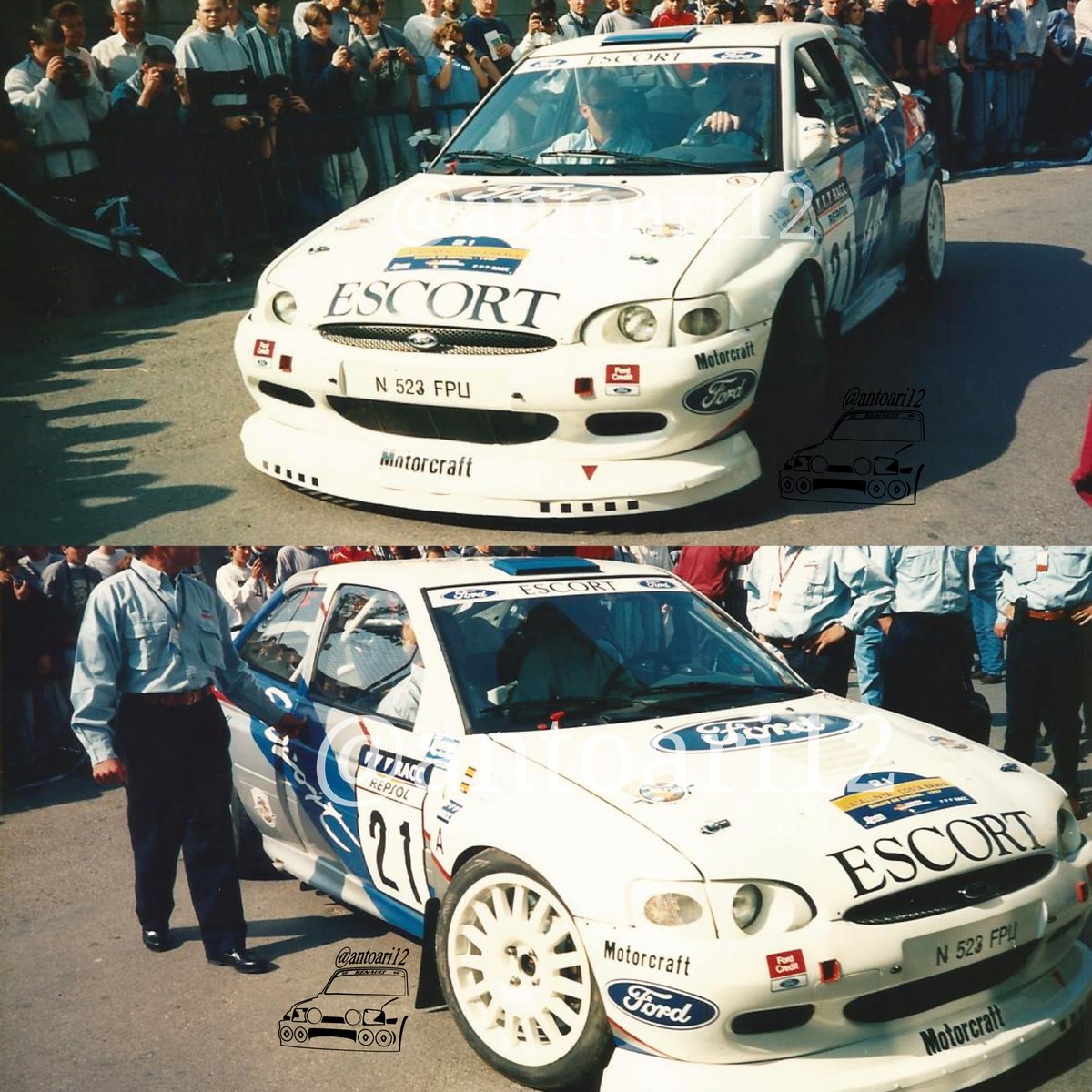antoari12's tweet photo. Mis antiguas 📸 de rallys. #RallyCataluñaCostBrava1997 #RallydeEspaña #DanielAlonso 🇪🇸+ #SalvadorBelzunces 🇪🇸 #FordEscortKitCar🇺🇸 terminaron duodécimos. #FordMotorsport #classicrallycars #classicars                                         #wrclegends #oldsrallycars        #grupoA https://t.co/UG9TjaomJb