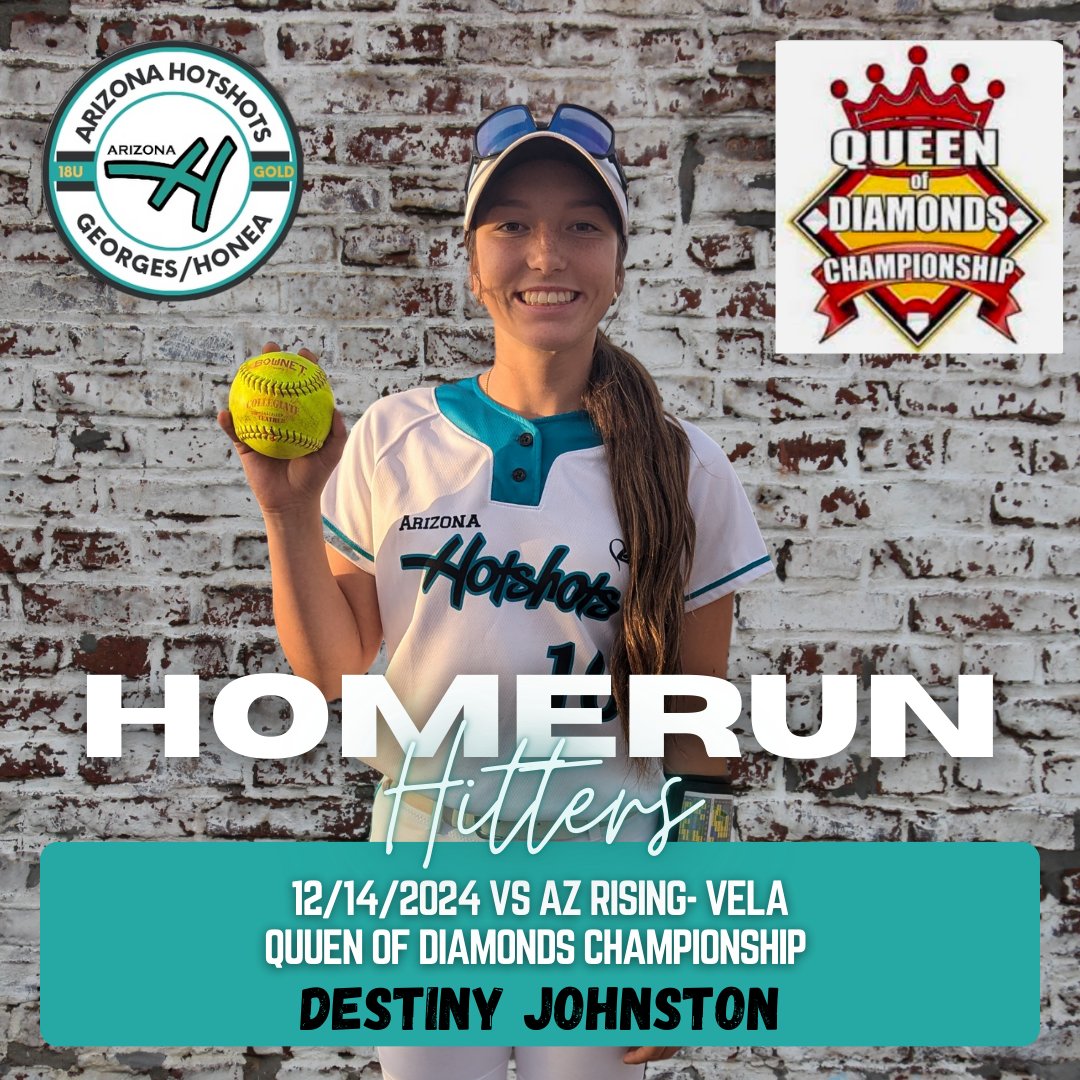AZHotshotsHonea's tweet photo. Saturday HOMERUN HITTERS π₯
Congrats to Lexi Faller, Avery Gurr, and Destiny Johnston on hitting some big bombs in some big moments!
Way to work, ladies!
#azhotshots #homerunhitter @1swingevents @LexiFaller @averygurr112 @DesiJohnston13 https://t.co/XytGvzdhD5