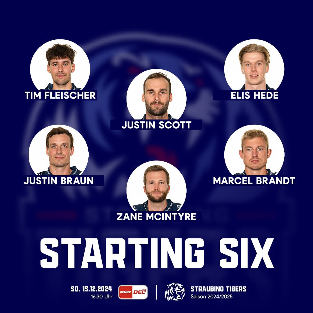 srtigersfans's tweet photo. Unsere Starting Six für #STRvsWOB 🐯👐
#tigershockey https://t.co/3rp1JjYGaf