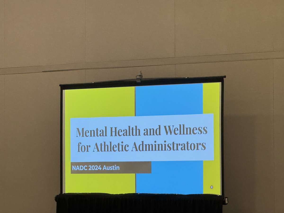 Rise and shine for another professional development session <a href="/NIAAA9100/">NIAAA</a> NADC2024. Learning about new ways to help athletic administrators with mental health and wellness.