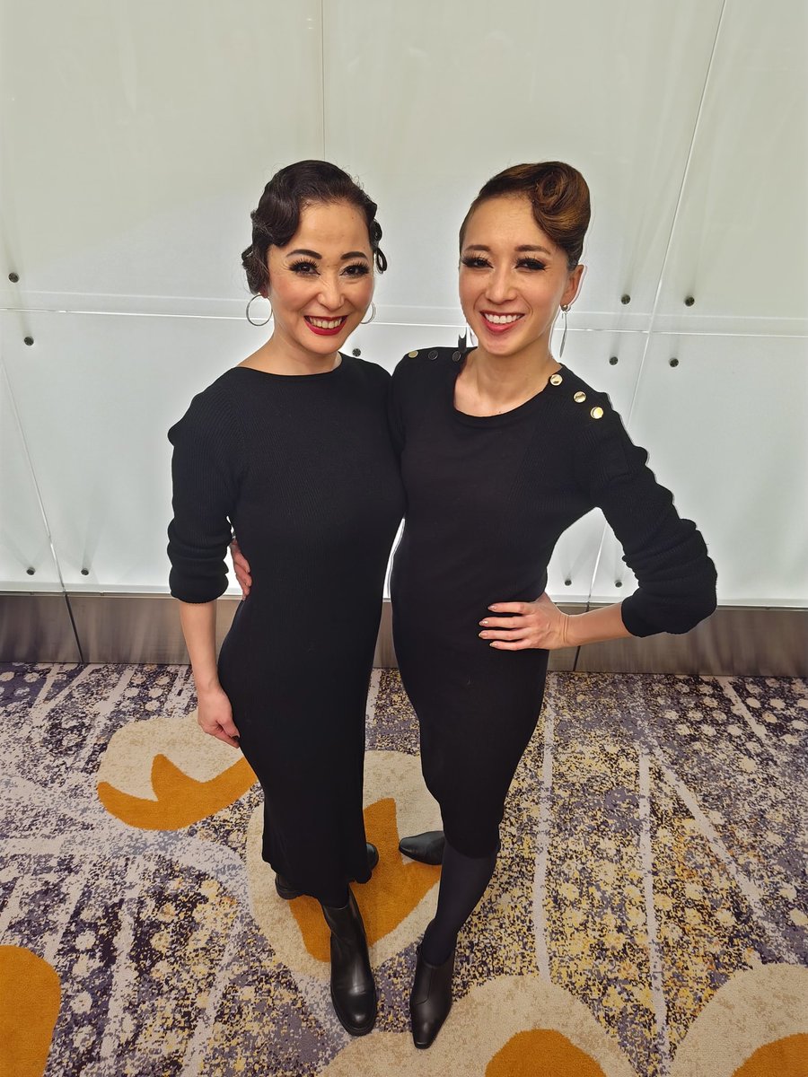 Yukkosancho's tweet photo. Xでこれしか呟かなくなっている気もいたしますが、美和子先生との双子ネタふたたび、、どうやらミヤジマダンスで被りがちな2人です
＃ミヤジマヒデユキダンススクール21周年 https://t.co/RWag2kWtBs