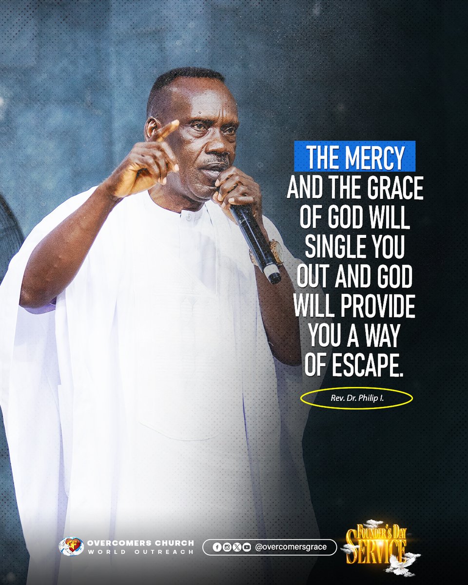 overcomersgrace's tweet photo. Overcomers family, the mercy and the boundless grace have singled you out.
God has given you a way of escape. The mercy of God is speaking for you and every evil judgment is overturned.

Prayer moment with Rev. Philip I.
#RememberingBishopMoses #FoundersDayService https://t.co/eyXBvVGidZ