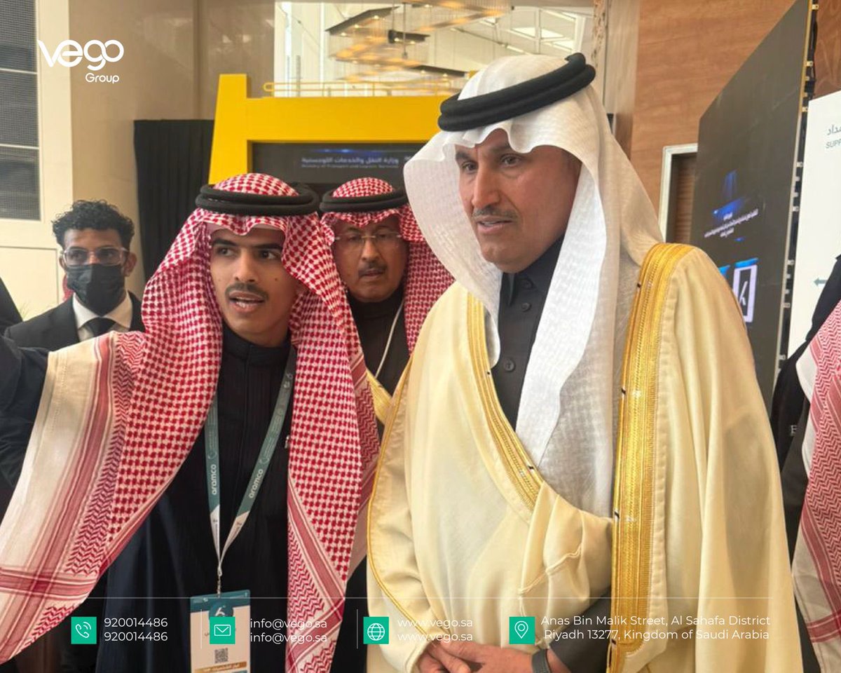 Vego_Group1's tweet photo. حضينا اليوم بتشريف معالي وزير النقل والخدمات اللوجستية صالح بن ناصر الجاسر ونائب وزير النقل والخدمات اللوجستية معالي الدكتور رميح الرميح @SaudiTransport @SalehAlJasser خلال مشاركتنا " كشريك النقل المستدام" @scmksa https://t.co/BtSnfsLFRI