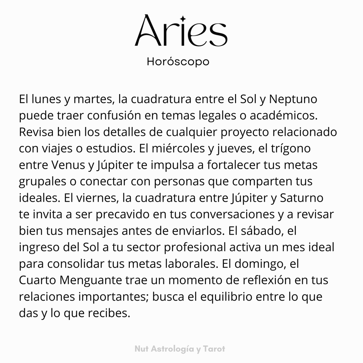 NUTastrologa's tweet photo. ✨ Horóscopo semanal del 16 al 22 de Diciembre 2024 ✨
**Los signos que faltan están en el otro post!**
 ¿Listos para lo que viene? ✨
#Horóscopo #Astrología #Astrología2024 #PrediccionesAstrológicas #Zodiaco #Transformación #SemanaAstrológica #Autoconocimiento #Astros https://t.co/fPpeb9VpGO