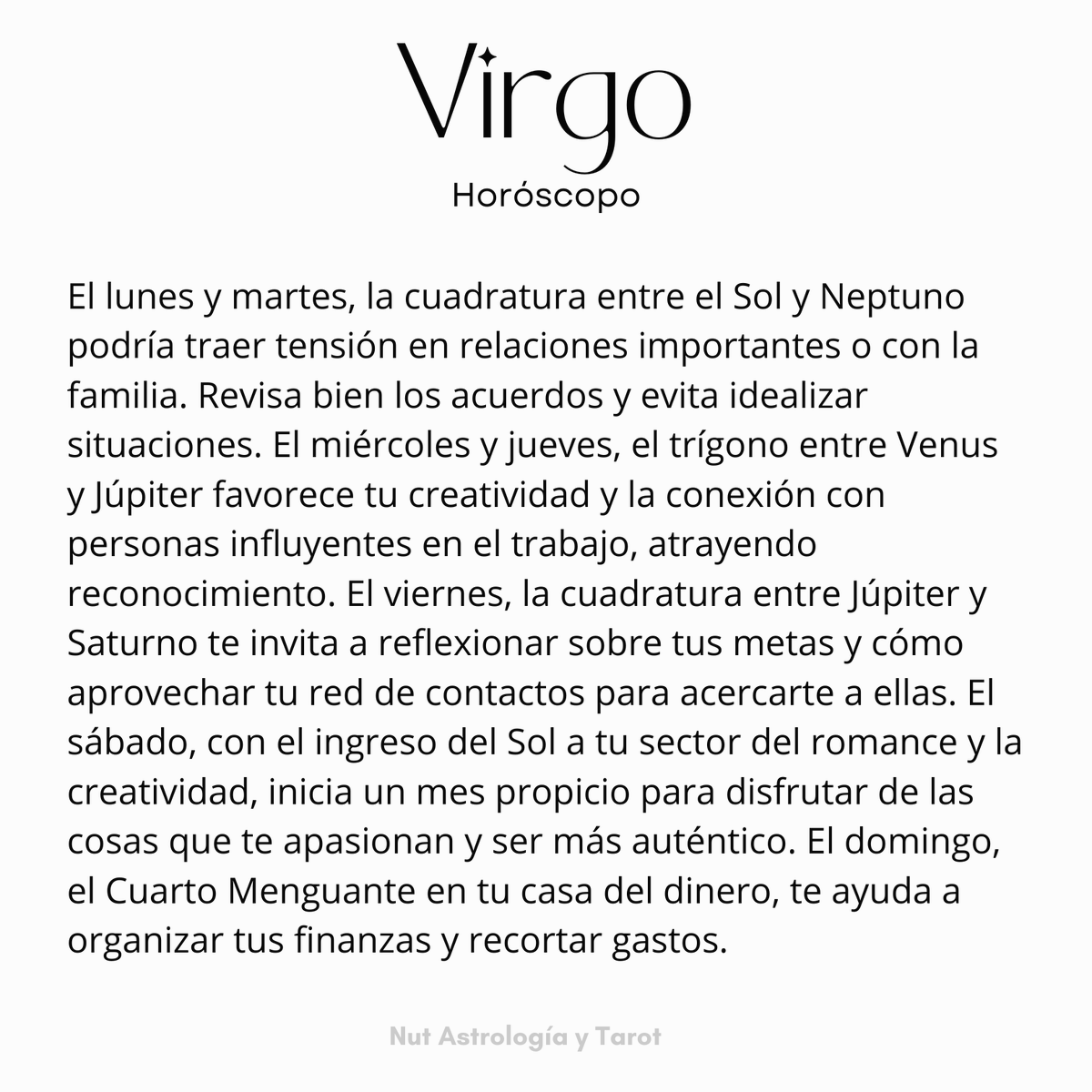 NUTastrologa's tweet photo. ✨ Horóscopo semanal del 16 al 22 de Diciembre 2024 ✨
**Los signos que faltan están en el otro post!**
 ¿Listos para lo que viene? ✨
#Horóscopo #Astrología #Astrología2024 #PrediccionesAstrológicas #Zodiaco #Transformación #SemanaAstrológica #Autoconocimiento #Astros https://t.co/y5c6h75cFA