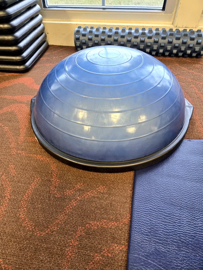 bbculp's tweet image. Starting a thread of completely useless gym equipment. Let's begin with the world famous Bosu ball. Found in 99% of gyms on earth and yet more pointless than a Canadian goose.