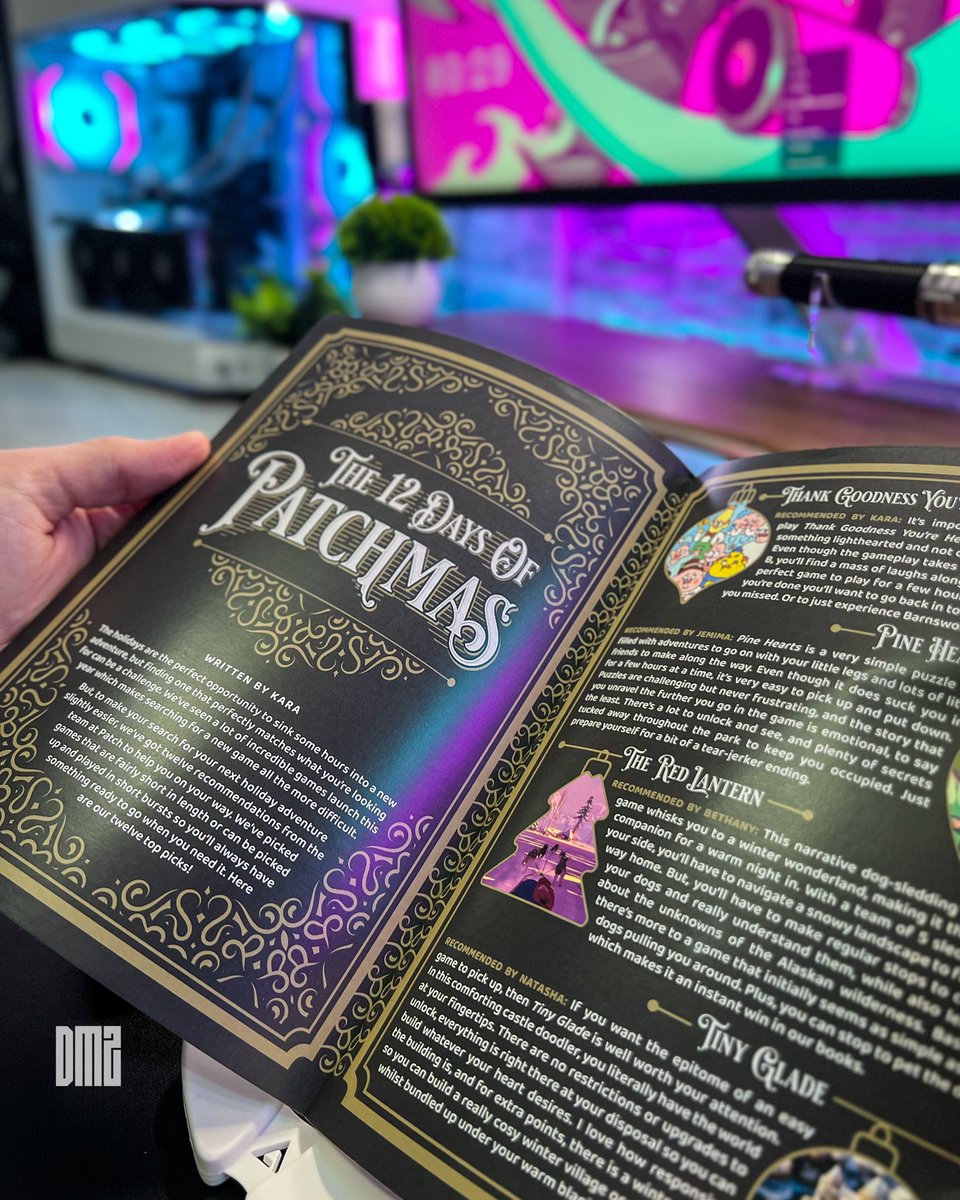 PressNatToStart's tweet photo. I’ve been catching up on Indie Gaming News thanks to @thepatchmag 🎮

Big Thank You for sending over their December Issue! 🎄🙌🏻

With Gaming Journalism Magazines becoming a rarity it’s so important we support those that are still going!🫶🏻

#patchmagazine #indiegaming #gamingnews https://t.co/KkOoIyJktS
