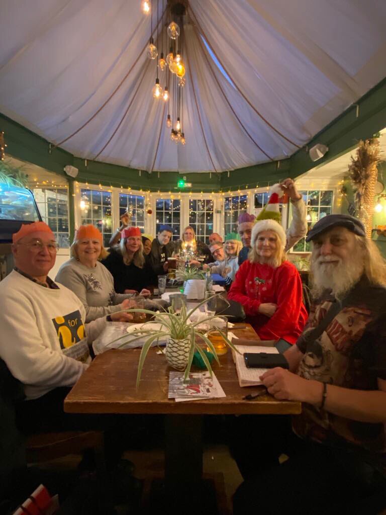 Great Christmas lunch with Bards in a Bar at The Fisherman’s Cottage yesterday - great company, great food and poetic games.