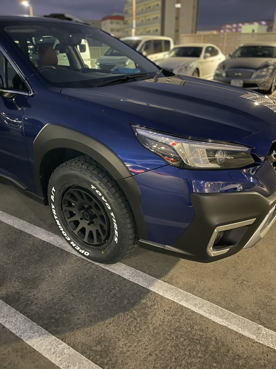 seneca400X's tweet photo. アウトバックサファイアブルーにデルタフォース、オープンカントリーAT3装着

この車体色、微妙だったけど印象変わりました https://t.co/LpLgkprFS8