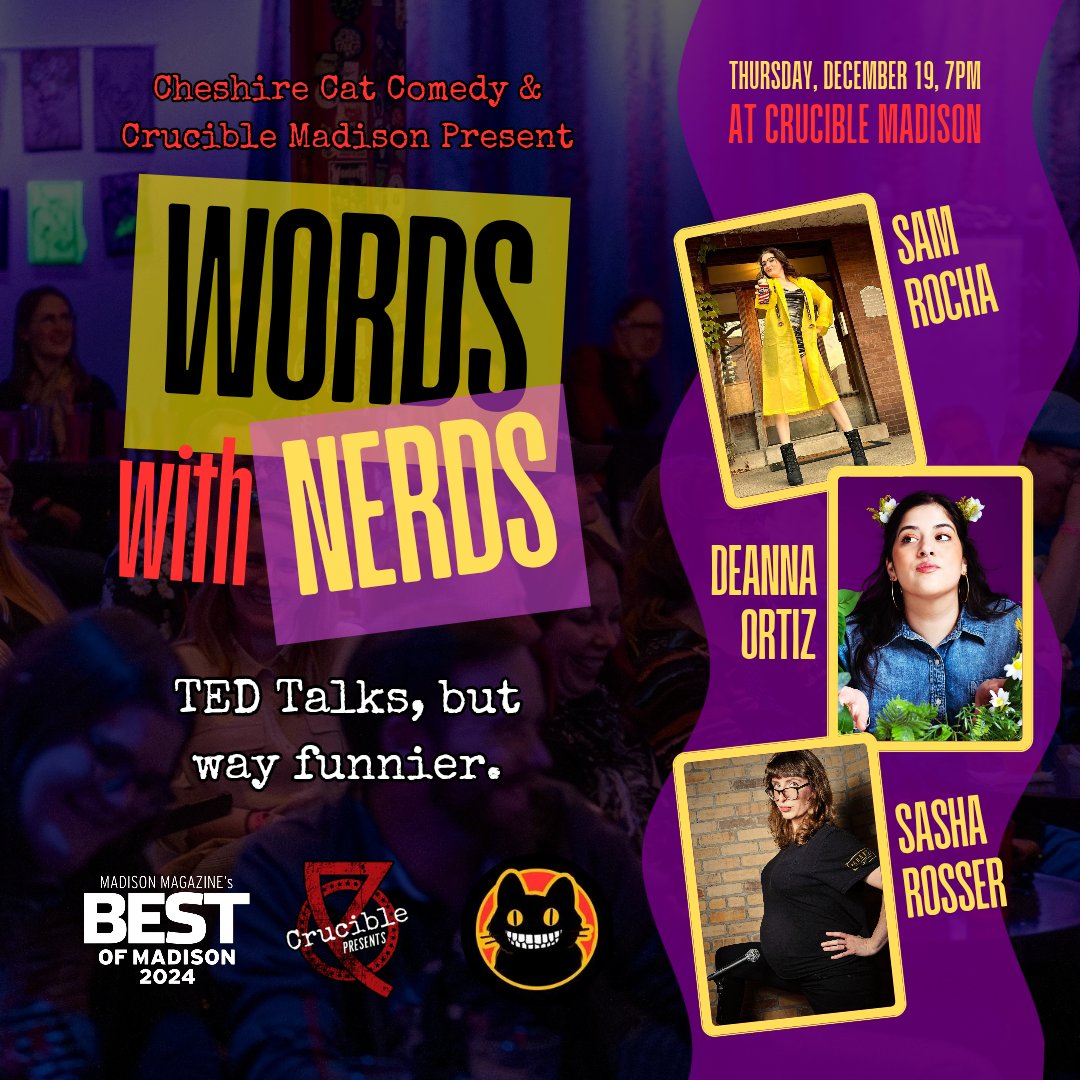 sasha_rosser's tweet photo. If you live in Madison, I hope you can make it to this show on December 19! I will 9 mos pregnant and presenting a funny TED Talk using video games to explain pregnancy. https://t.co/F84cft4r2Q