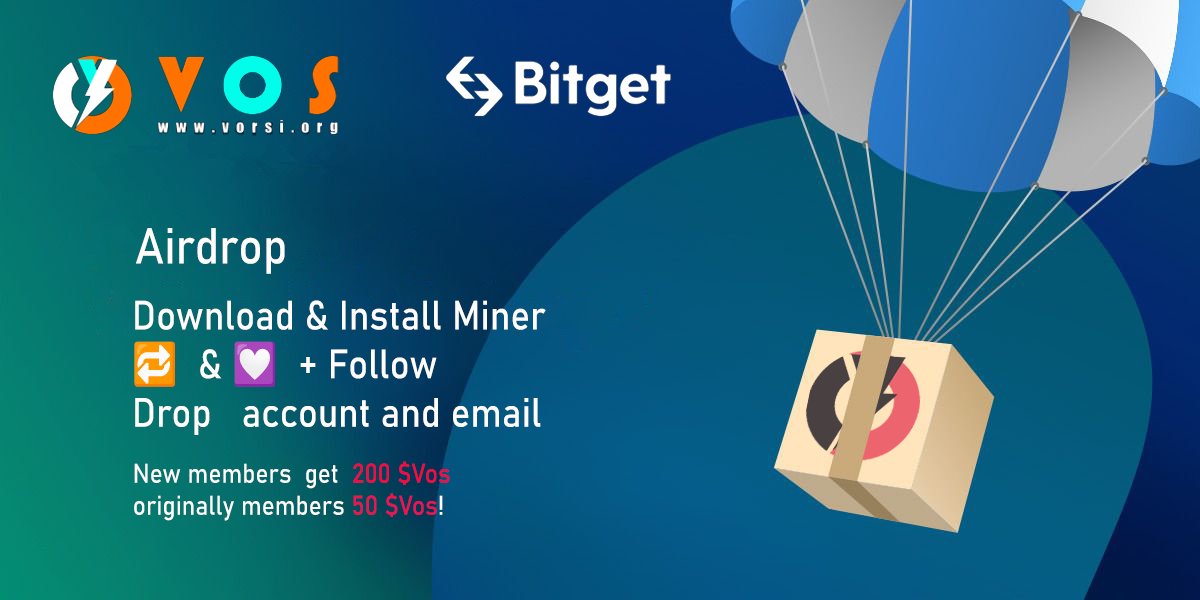 💥💥💥It's pouring cats and dogs!  🎁200$Vos each
Download app.vorsi.org/download/vos.a… 
Install &amp; Register an account
Drop your account &amp; email
Good luck! $Vos 🚀🚀🚀