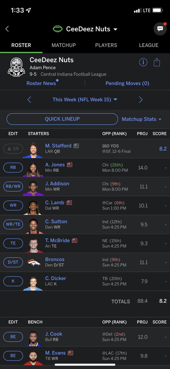 A_S_Pence's tweet photo. @fantasyfocus who should I start in my in wr rb flex spots ? https://t.co/QBnOQjCWCT