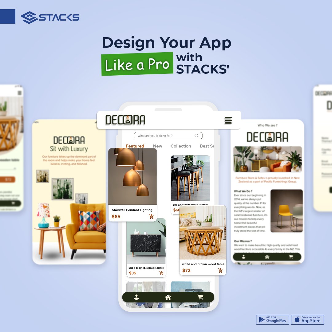 stacksmarket's tweet photo. "Why settle for generic templates? 🎨 With our Drag-and-Drop App Builder, design your app YOUR way:
Customize pages, headers, buttons, and more.
Match every detail to your brand’s style.

Your app, your rules. Start building today!"
https://t.co/Q45ABIuLTF
#stacks
#MobileApps https://t.co/79ScWqBsUB