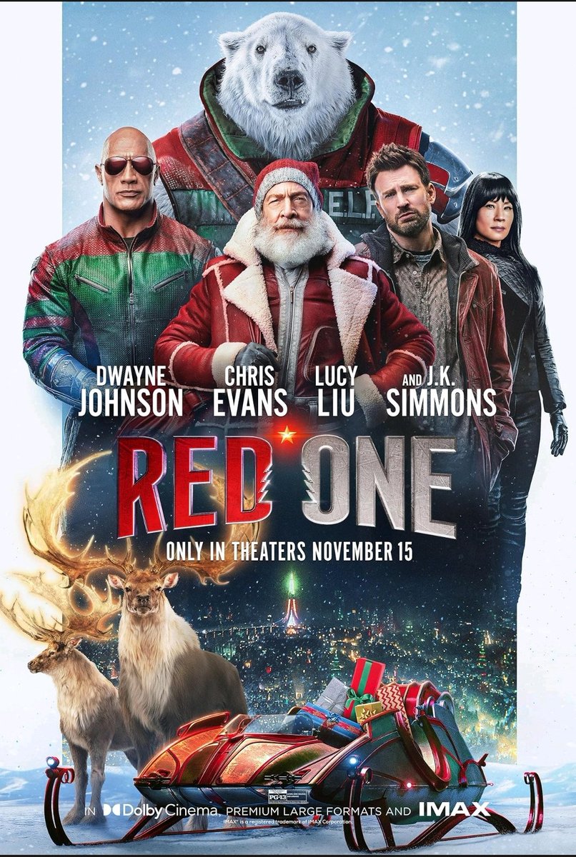 Ksimariya0285's tweet photo. Watched #RedOneonPrime !๐บ
I m not used to this gener but
@TheRock played fantastic role!! ๐ฅ๏ฟฝ๏ฟฝ
Amazing movie to watch on
Christmas vacation โ
#Christmas https://t.co/7eloDFHnI6