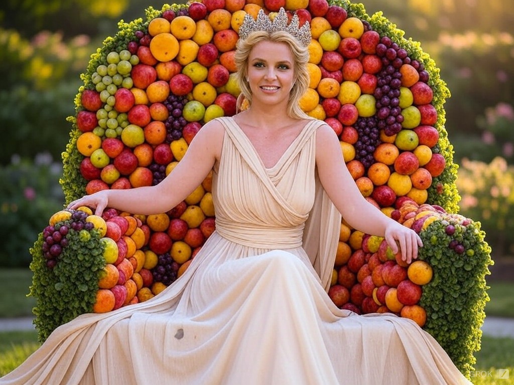 PoolCream's tweet photo. britney spears the queen Imagen de @grok https://t.co/1ulBkD8kAd