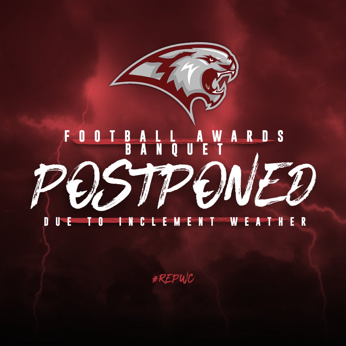 WarrenCoFootba1's tweet photo. Due to the Winter Weather Advisory, we will have to Postpone our Wildcat Football Awards Banquet for the safety of our players and their families.

Updates on the rescheduled event will be sent out this week.

Please reach out to Coach Breeden if you have any questions. https://t.co/1FMrDwjyFf
