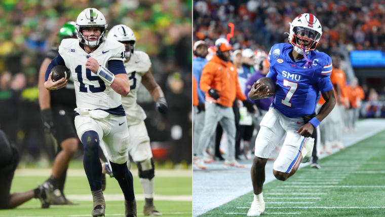 CFPplayoffs25's tweet photo. #11 SMU  (11-2) @ #6 Penn State (11-2) Round one matchup preview
-December 21st 2024
-Location: Beaver Stadium
-Capacity: 106,572
-Most recent matchup: September 23, 1978, PSU 36-SMU 21
-all-time series: Penn State leads 1-0-1 https://t.co/9mGPpvhHei