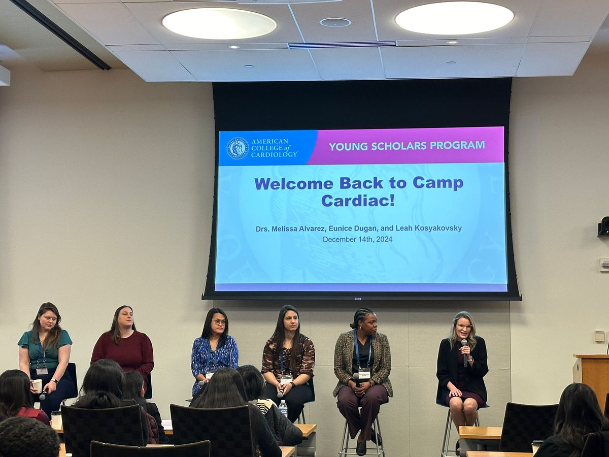 malvarez_md's tweet image. Day 2 of #ACCYoungScholars Camp Cardiac is underway! First, a Pathways Panel discussing the many different routes in a career in medicine.