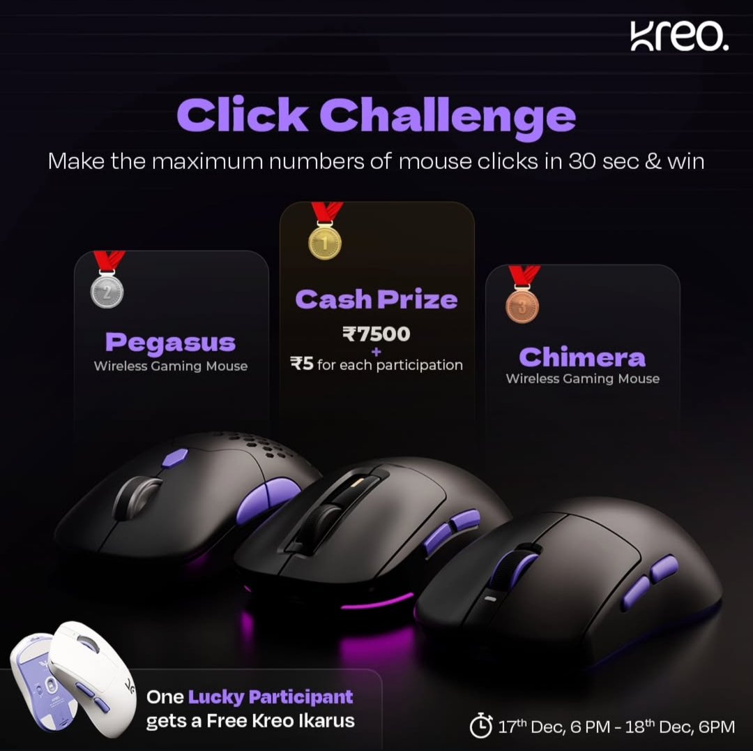 kreosphere's tweet image. Are you ready?

#clickchallenge #kreo