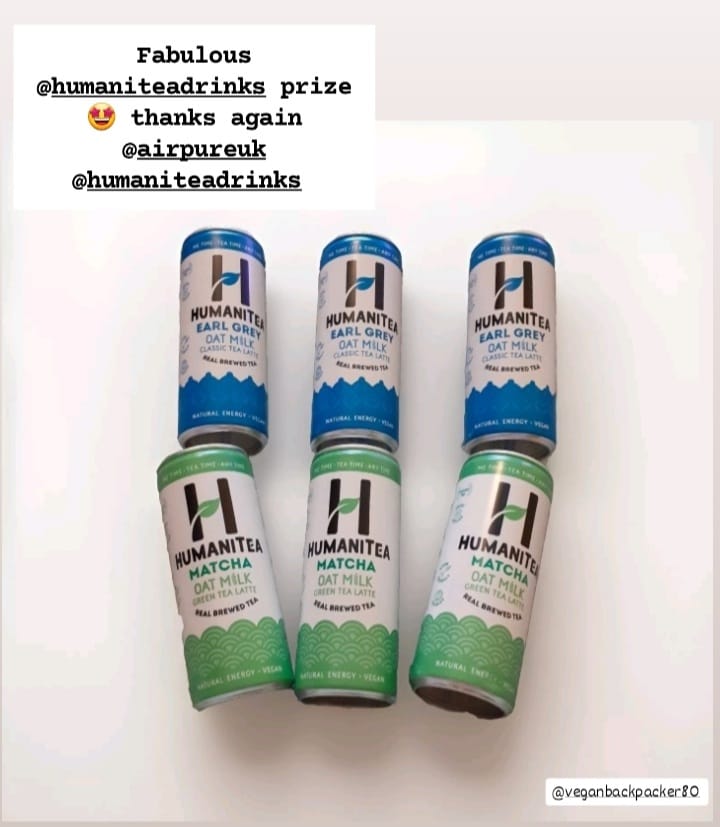 VegBackpacker80's tweet photo. Thankyou to @AirPureUK and @HumaniTeaDrinks for my amazing prize, 
Really looking forward to trying everything https://t.co/OU12zi2PR8