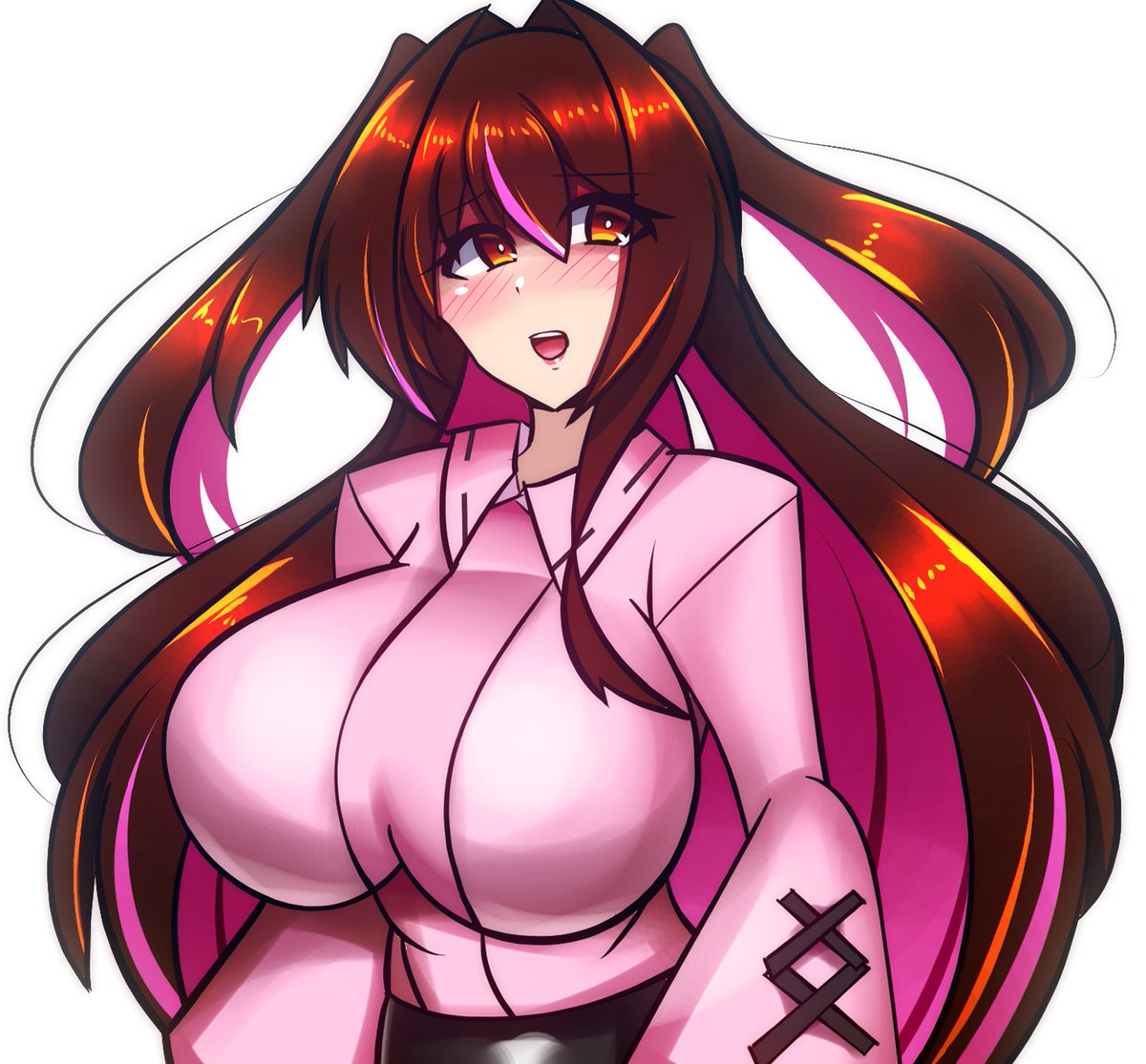 地雷系に育った次元のうちの子ましろちゃんを描きました('ω')
愛が重そうな…? 