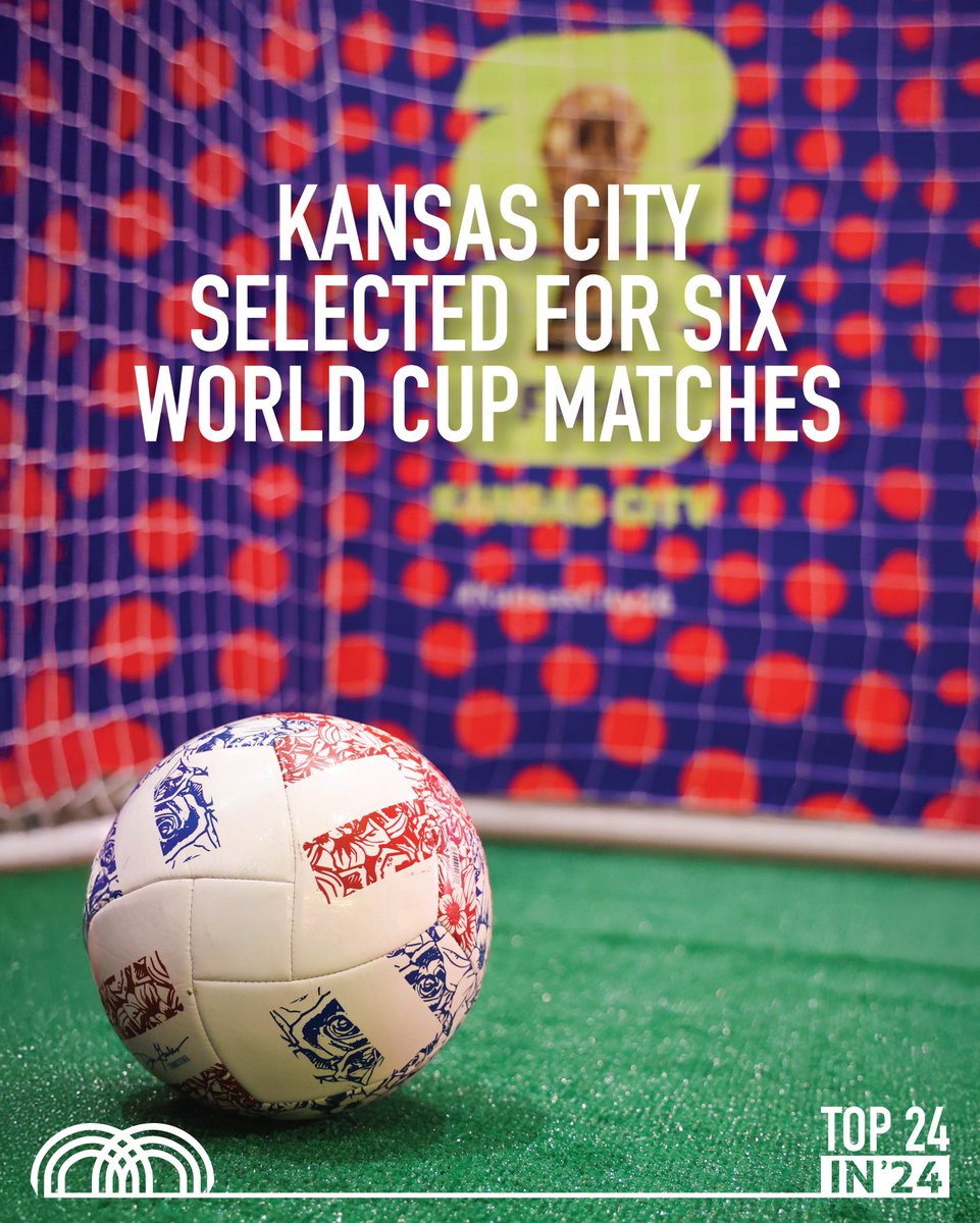 KansasCity's tweet photo. This year, the FIFA World Cup 2026 match schedule confirmed KC will host 6 matches!

🏟️ 4 Group Stage Games
🏟️ 1 Round of 32 Match
🏟️ 1 Quarter-Final

We’re ready to bring unmatched energy and passion to the world’s stage and show why we’re the soccer capital of America! https://t.co/nCKFFKj9Dx
